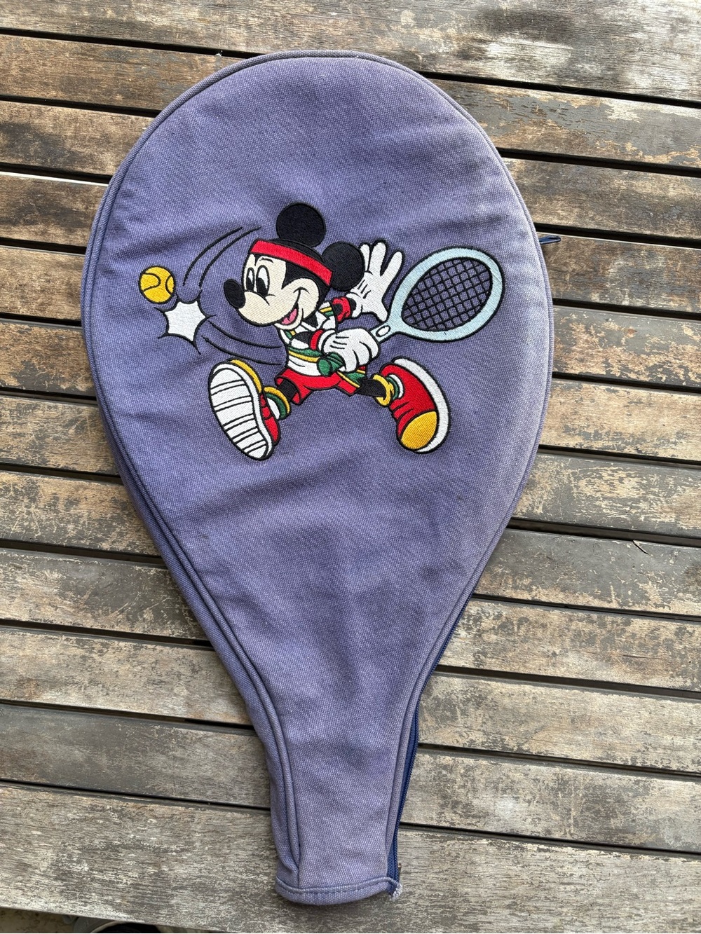Vintage Disney Mickey Mouse Tennis Racket Cover
